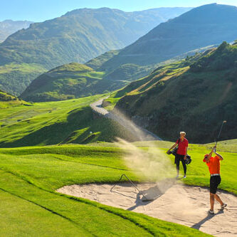 Golfplatz Realp Sandbunker